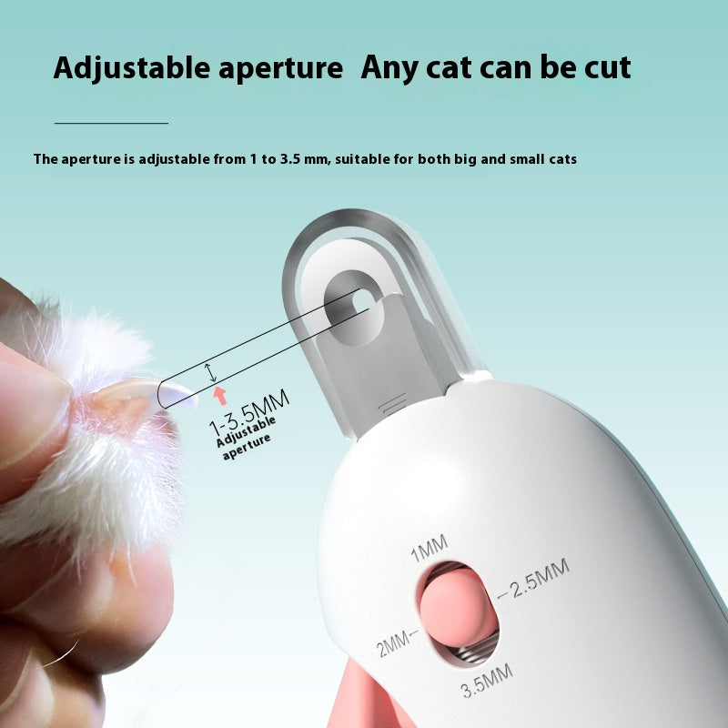 Safe Pet Nail Clipper with Gravity Push – Cat & Small Dog Trimmer