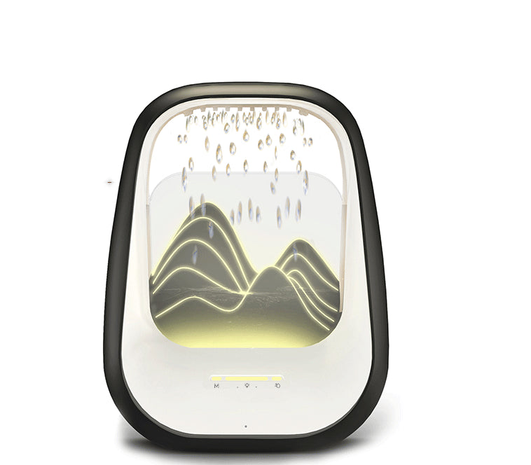 Water Drop White Noise Sleep Speaker – Ambient LED Relaxation Lamp for Bedroom