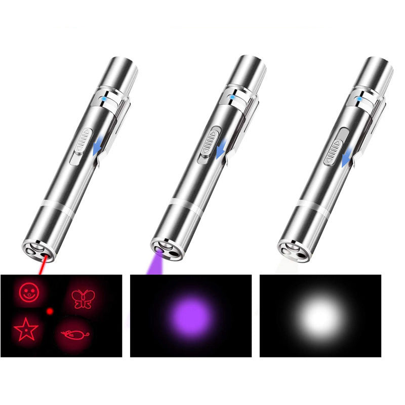 USB Rechargeable Laser Cat Toy – Interactive Automatic Pet Exercise Toy (5 Modes)