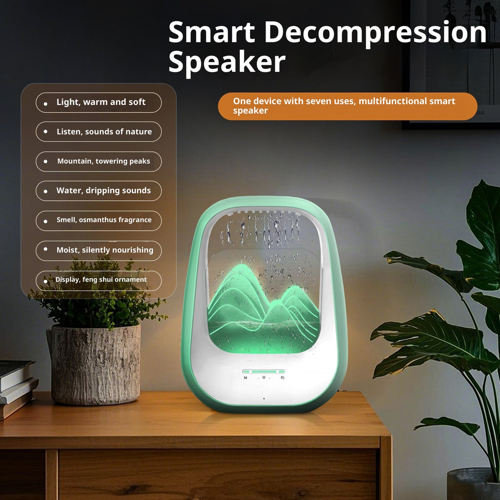 Water Drop White Noise Sleep Speaker – Ambient LED Relaxation Lamp for Bedroom