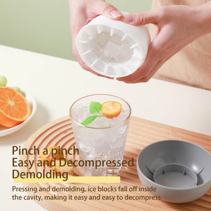 Silicone Ice Cube Maker Cup – Easy Press Ice Mold for Cocktails, Whiskey & Cold Drinks
