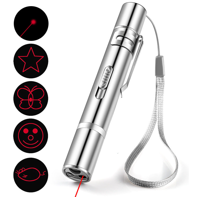 USB Rechargeable Laser Cat Toy – Interactive Automatic Pet Exercise Toy (5 Modes)