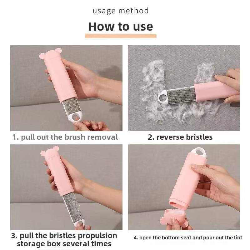 Reusable Pet Hair Remover Lint Roller – Cleans Fur from Clothes, Sofas & Bedding